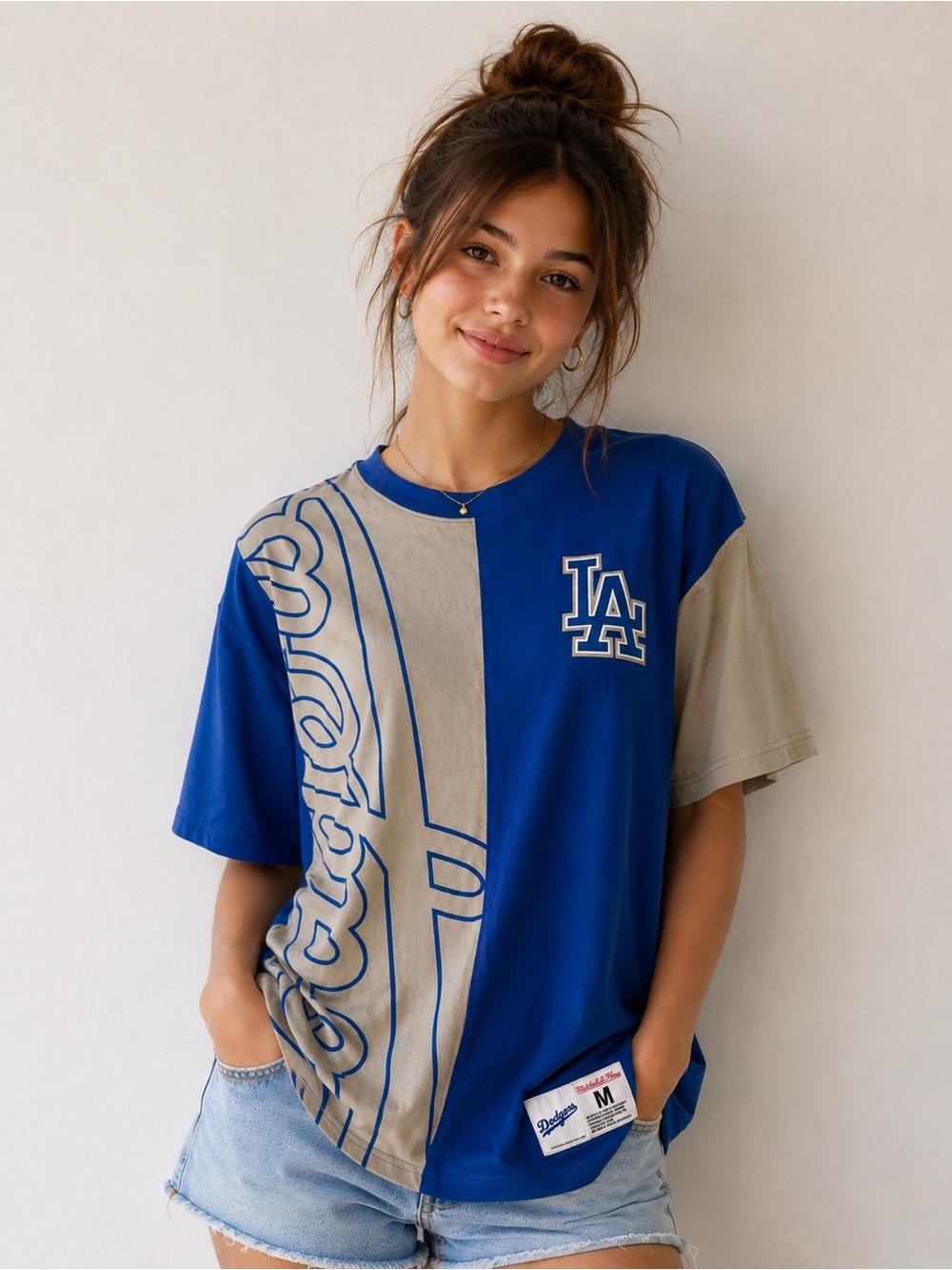 Mitchell And Ness MLB Los Angeles Dodgers T-shirt Medium